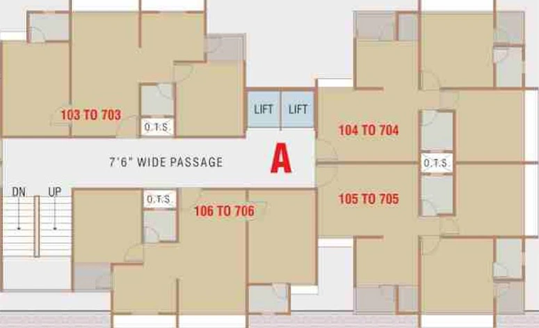 Floor Plan of Khodal Shivalay Heritage in Odhav, Ahmedabad - Image 192176