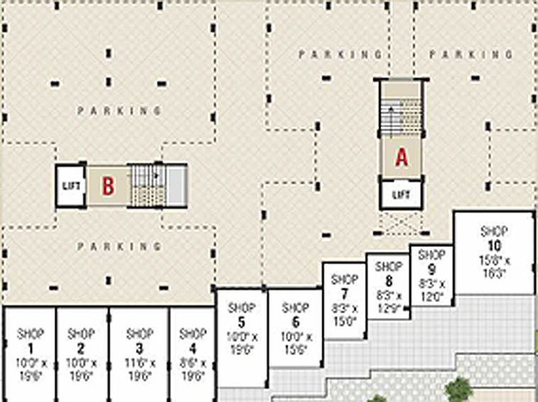 Floor Plan of Sarthak Safal in Vavol, Gandhinagar - Image 154079