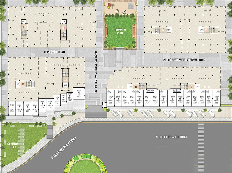 Master Plan of Sarthak Safal in Vavol, Gandhinagar - Image 154078