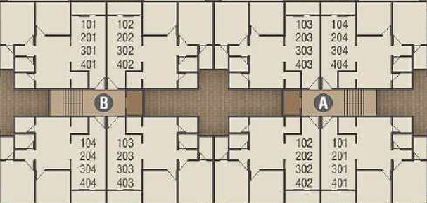 Floor Plan of Vaidehi Residency 2 in Vavol, Gandhinagar - Image 154155