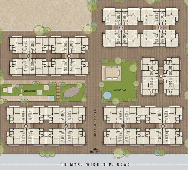 Master Plan of Vaidehi Residency 2 in Vavol, Gandhinagar - Image 154157