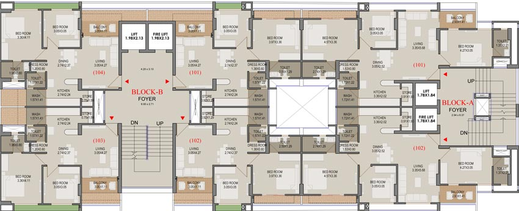 Floor Plan of Ratna Mohan Kameshwar Elite 140 in Bodakdev, Ahmedabad - Image 97747