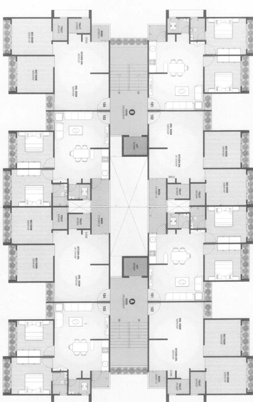 Floor Plan of Ratna Mohan Om Avenue in Sanand, Ahmedabad - Image 97762