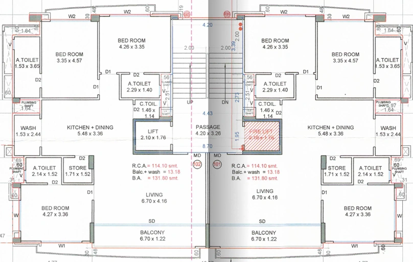 Floor Plan of Samarthya Excellence in Pal, Surat - Image 96639