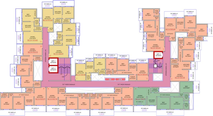 Floor Plan of Krishika Mayur Nagar in Virar East, Palghar - Image 77982