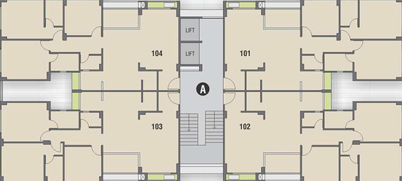 Floor Plan of Riddhi Yash Parisar in Raysan, Gandhinagar - Image 152396