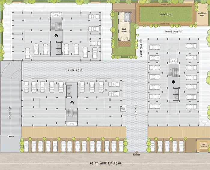 Master Plan of Riddhi Yash Parisar in Raysan, Gandhinagar - Image 152397