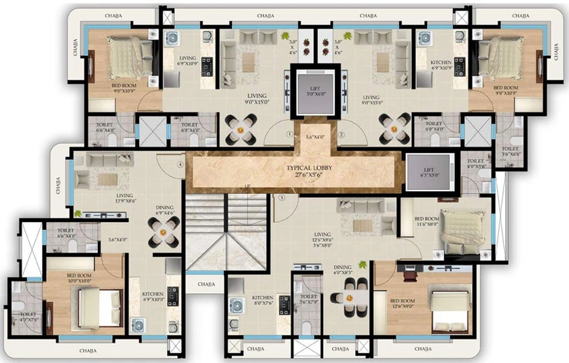 Floor Plan of RM Green View in Kandivali West, Mumbai - Image 95883
