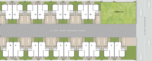 Master Plan of Jalaram Bunglows in Dabhoi Road, Vadodara - Image 95708