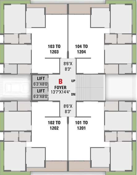 Floor Plan of Royal Rosevill Regius in Sargasan, Gandhinagar - Image 151919