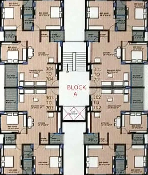 Floor Plan of Pramukh Shree in Uvarsad, Gandhinagar - Image 164679