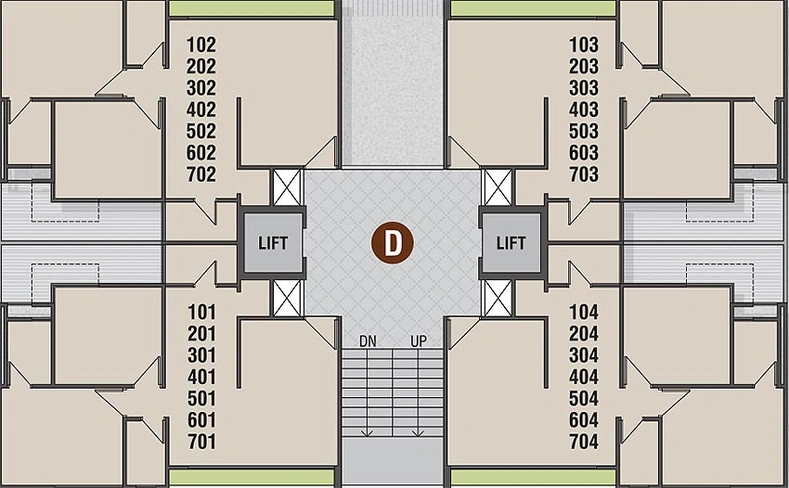 Floor Plan of Somnath Shree Sharanam Shine in Sargasan, Gandhinagar - Image 164713