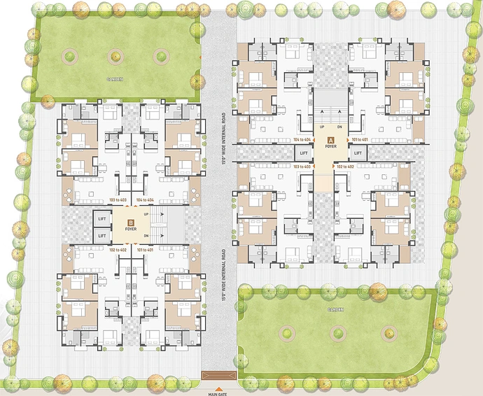Master Plan of Prakshi Radiance 44 in Raysan, Gandhinagar - Image 151799
