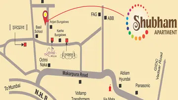 Location of Meet Shubham Apartment - Image 96149