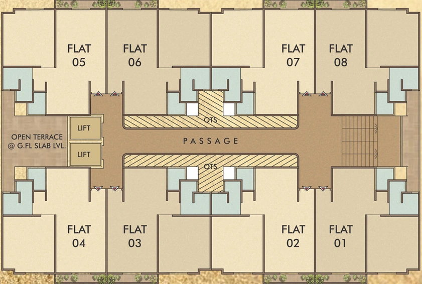 Master Plan of Meet Shubham Apartment in Jambuva, Vadodara - Image 96150