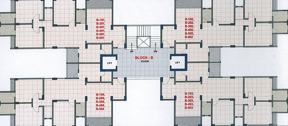 Floor Plan of Sunrise Ganesh Ultima in Raysan, Gandhinagar - Image 151875