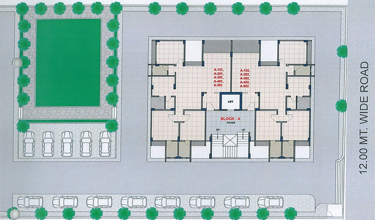 Master Plan of Sunrise Ganesh Ultima in Raysan, Gandhinagar - Image 151874