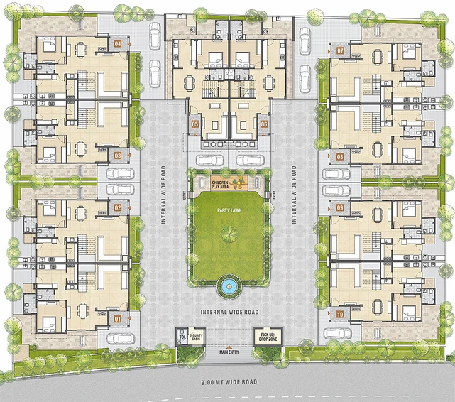 Master Plan of Labh Nirant in Kudasan, Gandhinagar - Image 151779