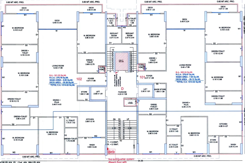 Floor Plan of Avadh Elrica in Vesu, Surat - Image 106702
