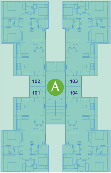 Floor Plan of Yashmin Texas Garden Home in Raysan, Gandhinagar - Image 151404