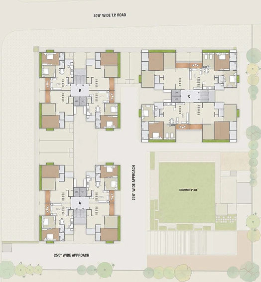 Master Plan of Rudra Aniket Regime in Raysan, Gandhinagar - Image 156558