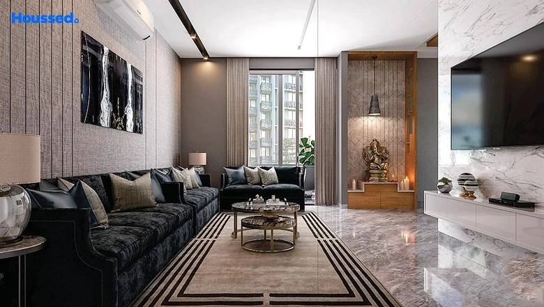 Living Room of Satvan Bellevue in Raysan, Gandhinagar - Image 151061