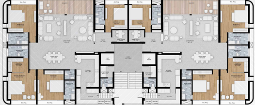Floor Plan of Swaran Raga Polaris in Sevasi, Vadodara - Image 96158