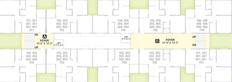 Floor Plan of Ashtavinayak Elegance in Chandlodiya, Ahmedabad - Image 95716