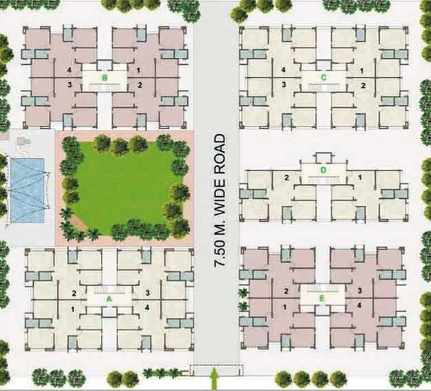 Master Plan of Swagat Echo in Sargasan, Gandhinagar - Image 171130