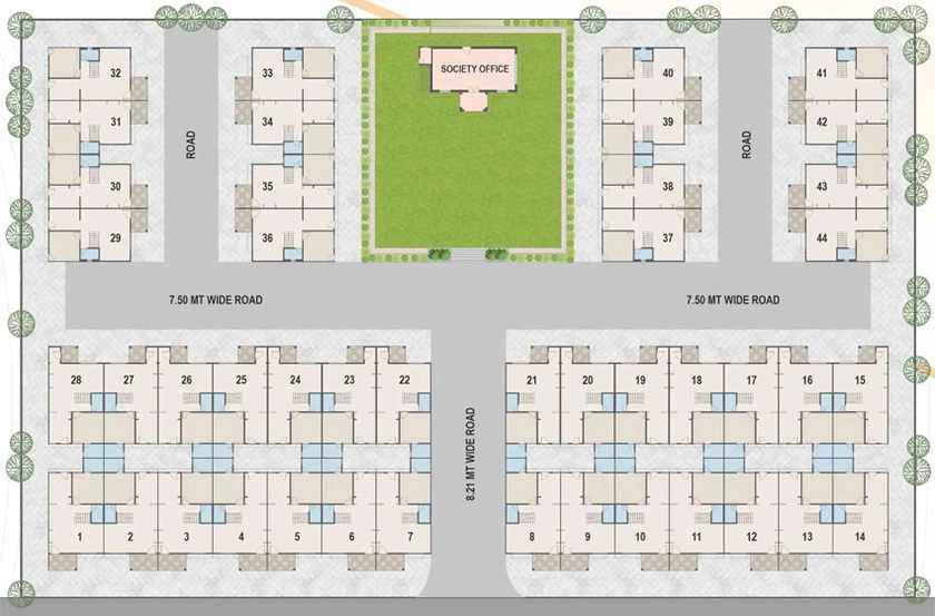 Master Plan of Siddheshwar Shree Shivanta Heritage in Kanbha, Ahmedabad - Image 99554