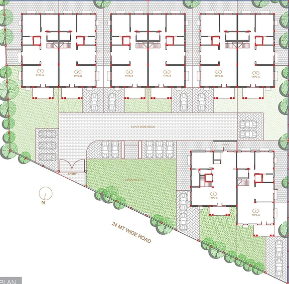 Master Plan of Manpasand Sangath Palace in Chandkheda, Ahmedabad - Image 161119