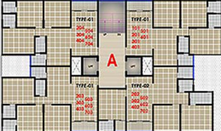 Floor Plan of Shree Orchid Royal in Nava Naroda, Ahmedabad - Image 161335