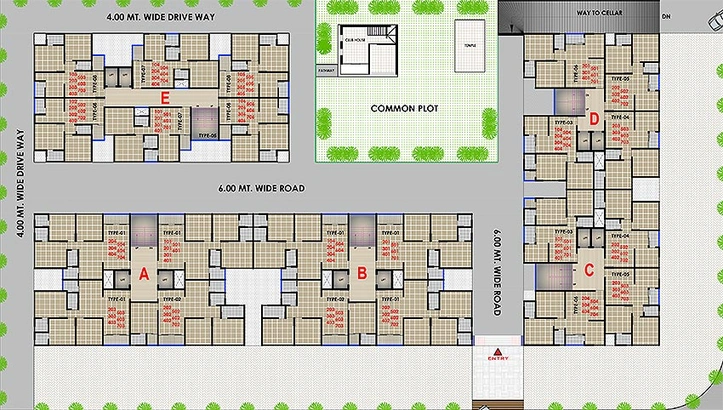 Master Plan of Shree Orchid Royal in Nava Naroda, Ahmedabad - Image 161332