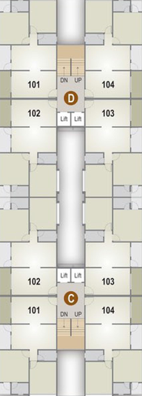 Floor Plan of Hindva Skybell in Vastral, Ahmedabad - Image 160943