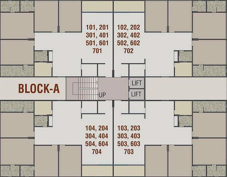 Floor Plan of Shree Satva Balaji in Nava Naroda, Ahmedabad - Image 161295