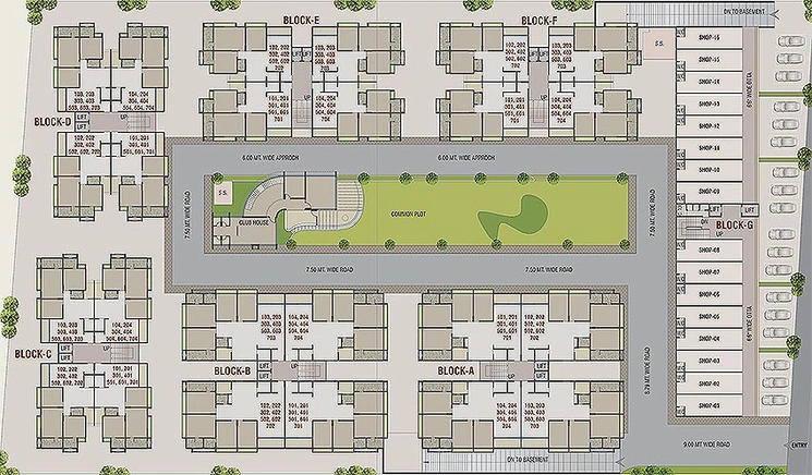 Master Plan of Shree Satva Balaji in Nava Naroda, Ahmedabad - Image 161293