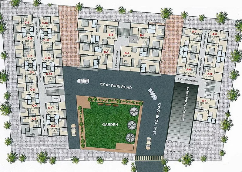 Master Plan of Neelkanthvarni Neelkanth Homes in Chandlodiya, Ahmedabad - Image 161216