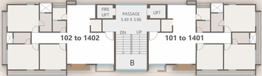 Floor Plan of Gurukrupa White Flag in Vemali, Vadodara - Image 95753