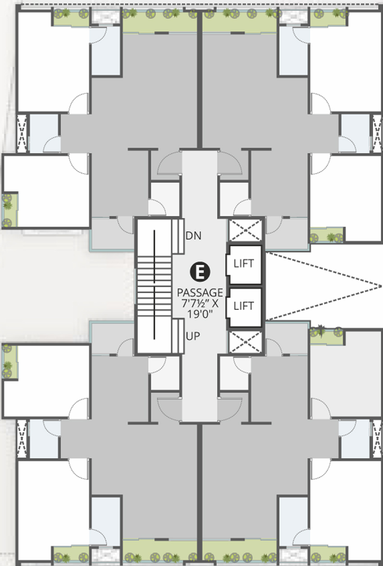 Floor Plan of Bhavans Ratnabhavan Residency in Waghodia Road, Vadodara - Image 104045