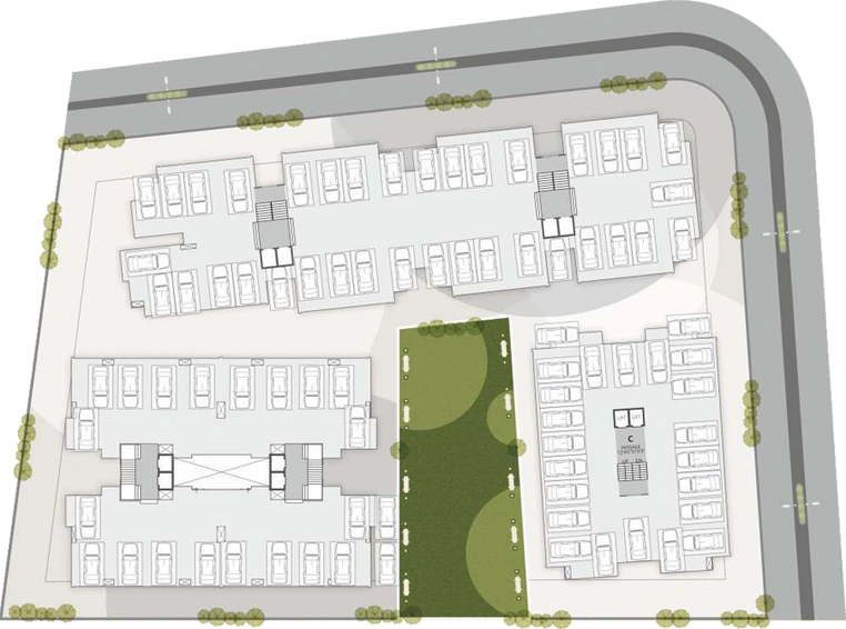 Master Plan of Bhavans Ratnabhavan Residency in Waghodia Road, Vadodara - Image 104046