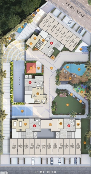 Master Plan of PSY Pramukh Pentagon in Kudasan, Gandhinagar - Image 150375