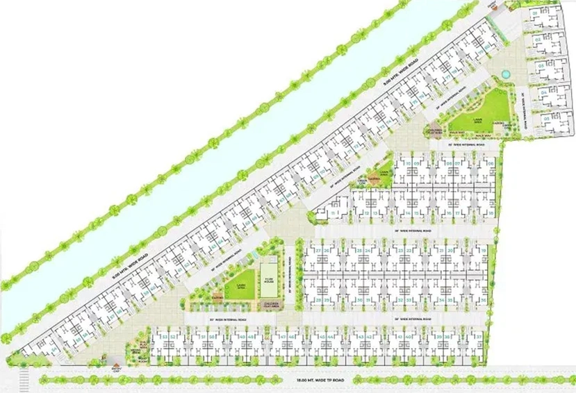Master Plan of Saamarth Twinland in Koba, Gandhinagar - Image 150359