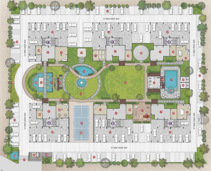 Master Plan of Sahjanand Iris in Manjalpur, Vadodara - Image 95901