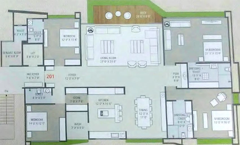 4 BHK Flat in Siddheshwar Sahjanand Prasth in Mota Varachha, Surat - Image 819252