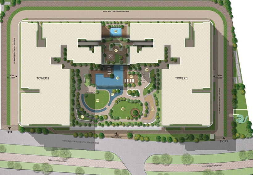 Master Plan of Sobha Elysia in Gift City, Gandhinagar - Image 150324