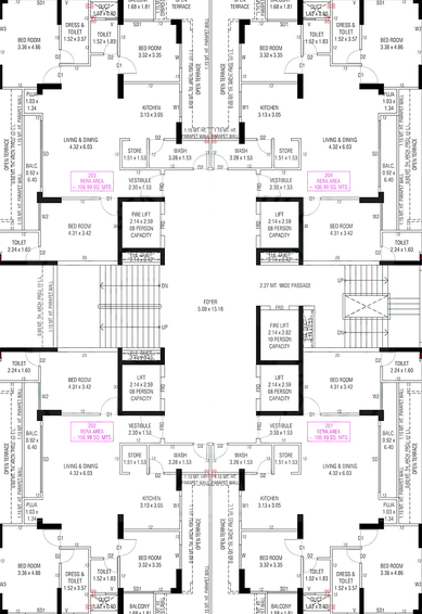 Floor Plan of Akshardham Iconic in Raysan, Gandhinagar - Image 156516