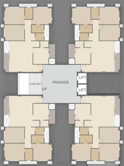 Floor Plan of Umiya Palace in Chapad, Vadodara - Image 96210