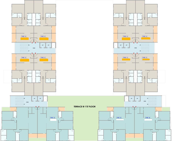 Floor Plan of Lilamani Rajul Vatika in Sabarmati, Ahmedabad - Image 97529