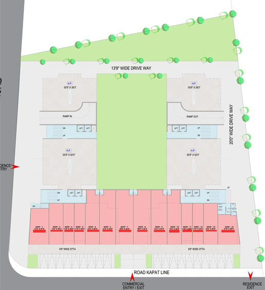 Master Plan of Lilamani Rajul Vatika in Sabarmati, Ahmedabad - Image 97530