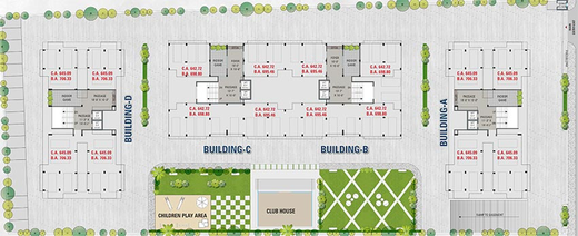 Master Plan of Rajgreen The Bluebell in Mota Varachha, Surat - Image 180099